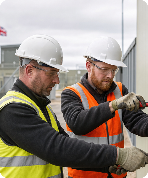 Construction Workers on Site